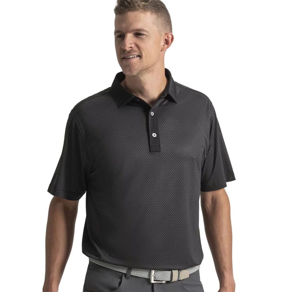 39478 Áo FJ Star Geo Pique Self Collar