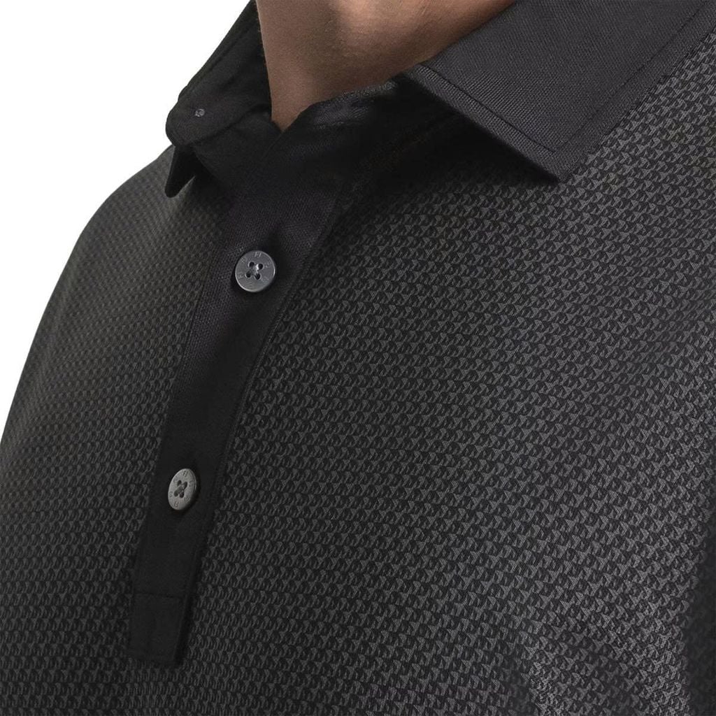 39478 Áo FJ Star Geo Pique Self Collar