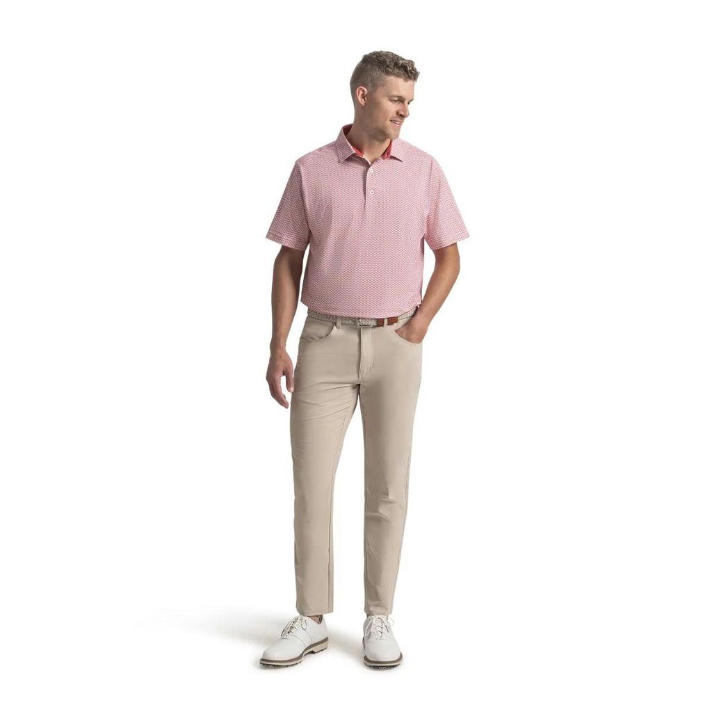 39456 Áo FJ Scallop Geo Pique Self Collar