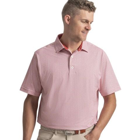 39456 Áo FJ Scallop Geo Pique Self Collar