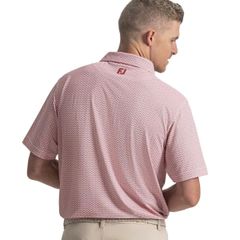 39456 Áo FJ Scallop Geo Pique Self Collar
