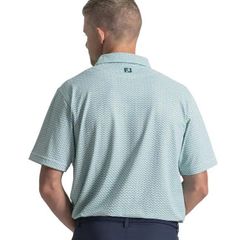 39459 Áo FJ Scallop Geo Pique Self Collar