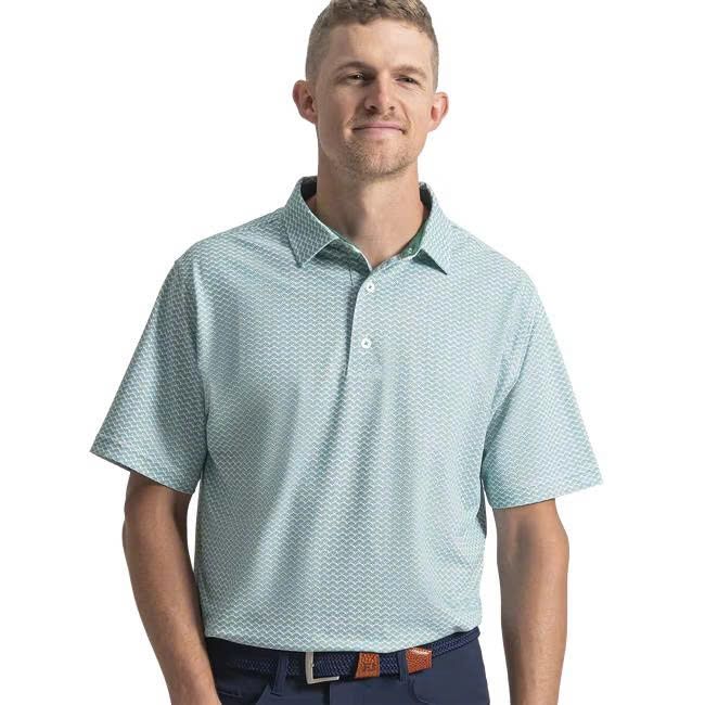39459 Áo FJ Scallop Geo Pique Self Collar