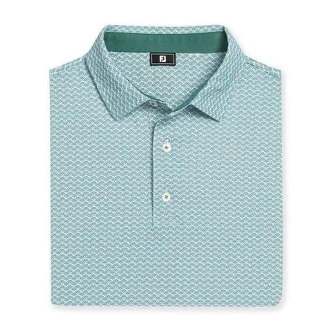 39459 Áo FJ Scallop Geo Pique Self Collar