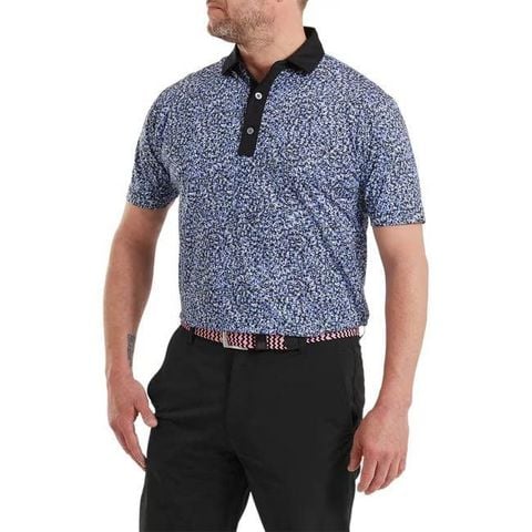 39476 Áo FJ Condensed Camo Print Lisle Self Collar