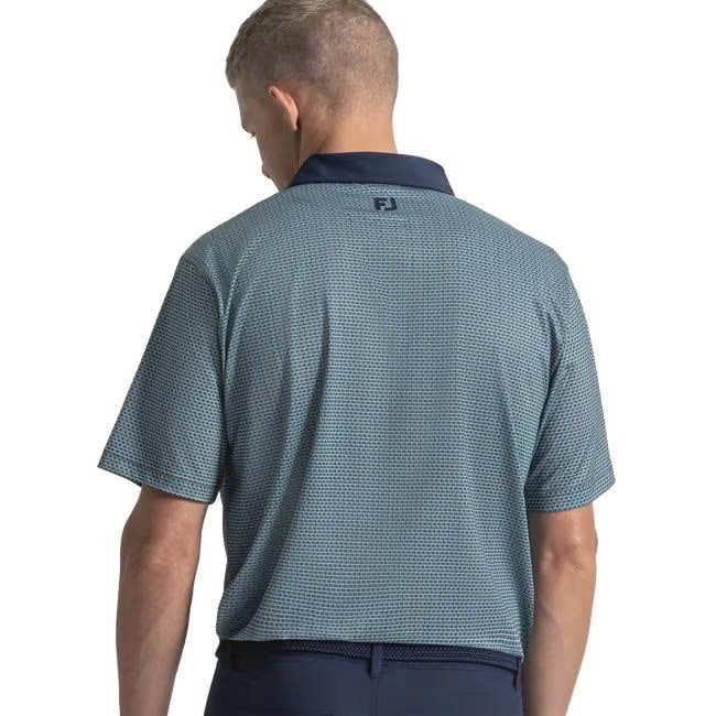 39487 Áo FJ Texture Check Lisle Self Collar