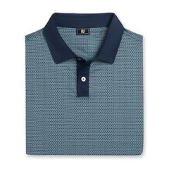 39487 Áo FJ Texture Check Lisle Self Collar