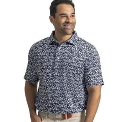 39469 Áo FJ Hidden Palm Print Lisle Self Collar