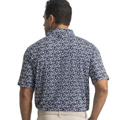 39469 Áo FJ Hidden Palm Print Lisle Self Collar