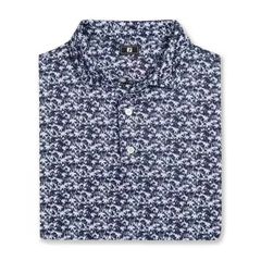 39469 Áo FJ Hidden Palm Print Lisle Self Collar