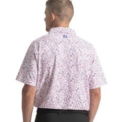 39489 Áo FJ WaterMÀU Floral Print Pique Self Collar