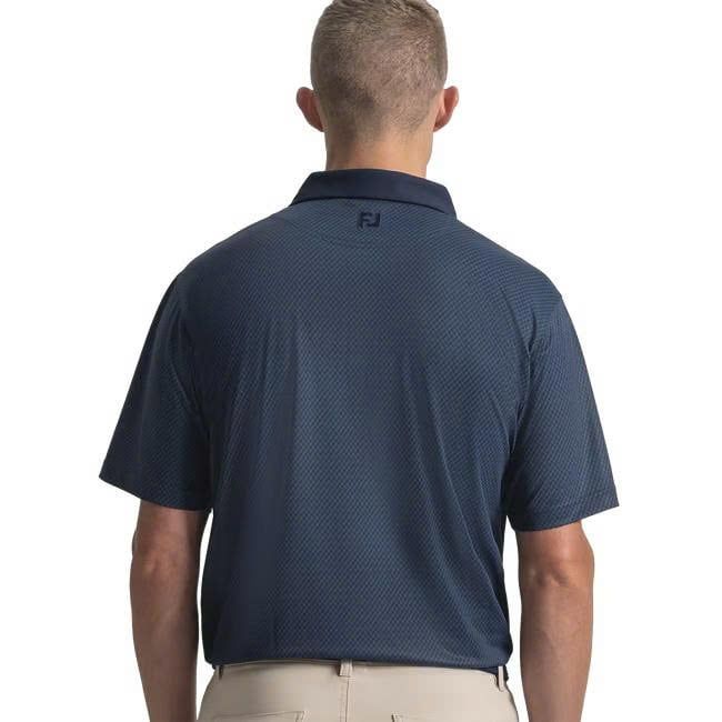 39479 Áo FJ Star Geo Pique Self Collar