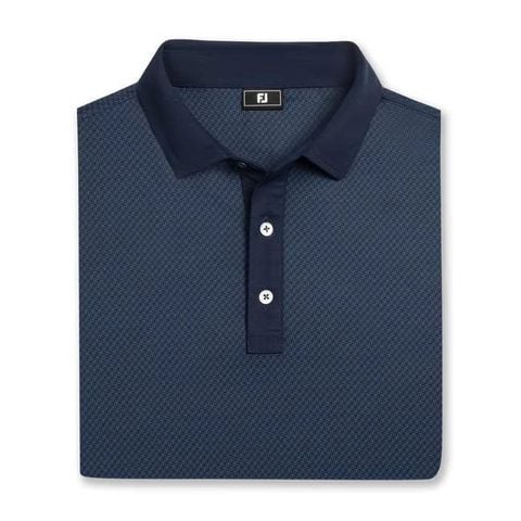 39479 Áo FJ Star Geo Pique Self Collar