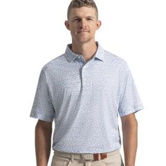 39467 Áo FJ Hidden Palm Print Lisle Self Collar