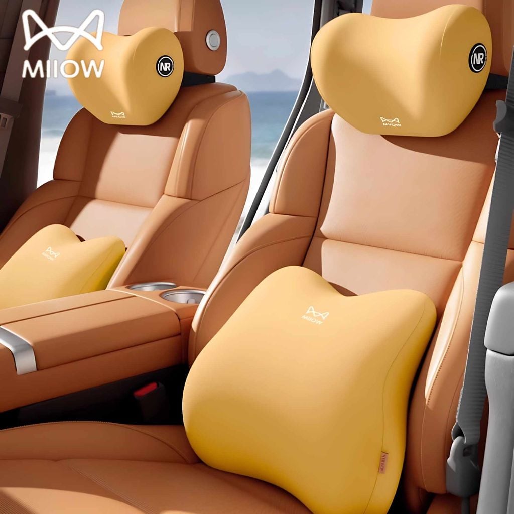 The ComfyGem | Đệm Tựa Xe Hơi Công Thái Học Cao Cấp, Mềm mại êm ái, nâng tầm nội thất xe sang trọng