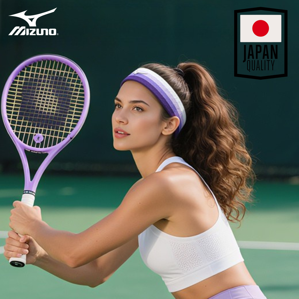 The AirMatrix Mizuno | Băng đô thể thao phối màu pastel trung tính, chất liệu vải tổ ong thoáng khí, hút ẩm nhanh và khô siêu tốc, ôm vừa vặn không gây cấn đầu