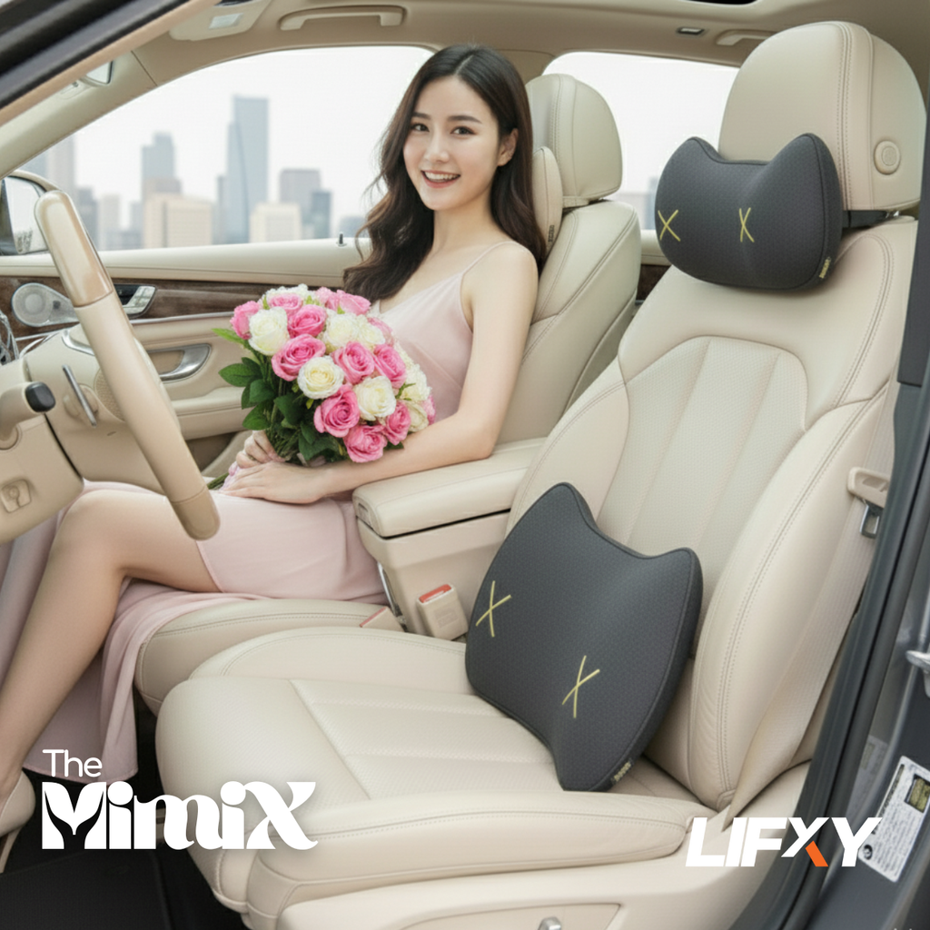 The MimiX | Gối Tựa Lưng Xe Hơi Công Thái Học (Chỉ gồm tựa lưng)