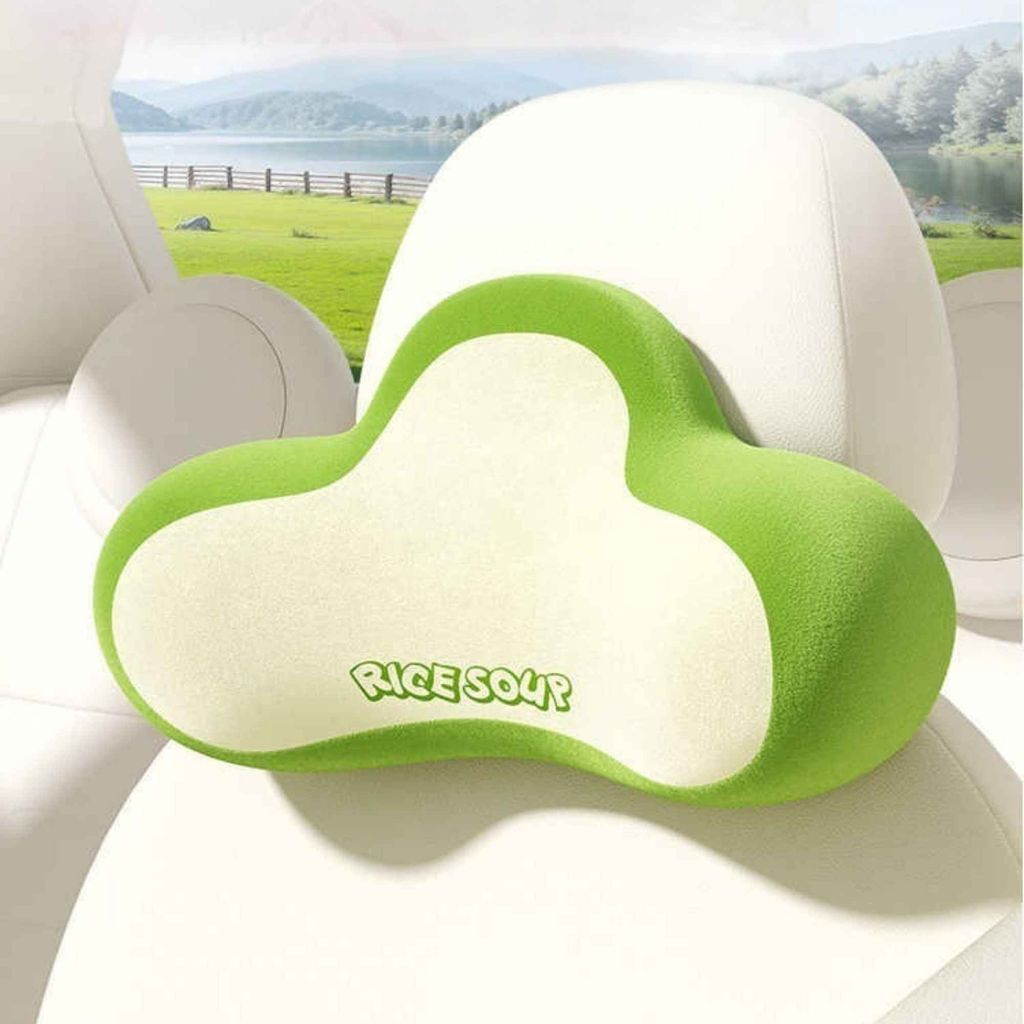 Combo Tựa Cổ Và Tựa Lưng ComfyBer Xe Hơi Cao Cấp, Cute Công Thái Học Cao Cấp – Êm Ái Chuẩn Hạng Thương Gia