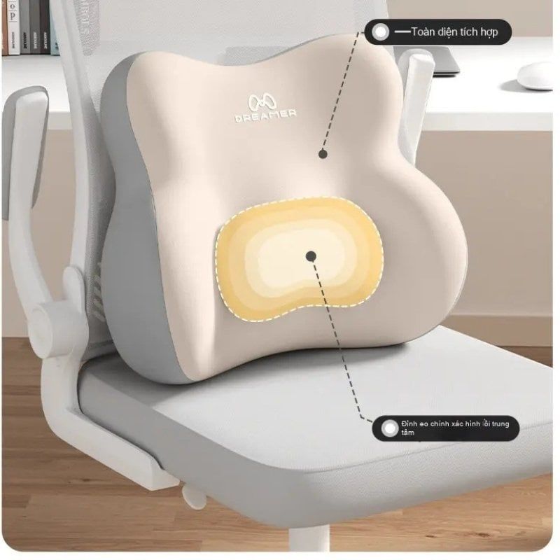 The ComfyTouch | Đệm lưng công thái học văn phòng cao cấp, mềm mại êm ái, thoáng khí, giữ lưng thẳng đẹp