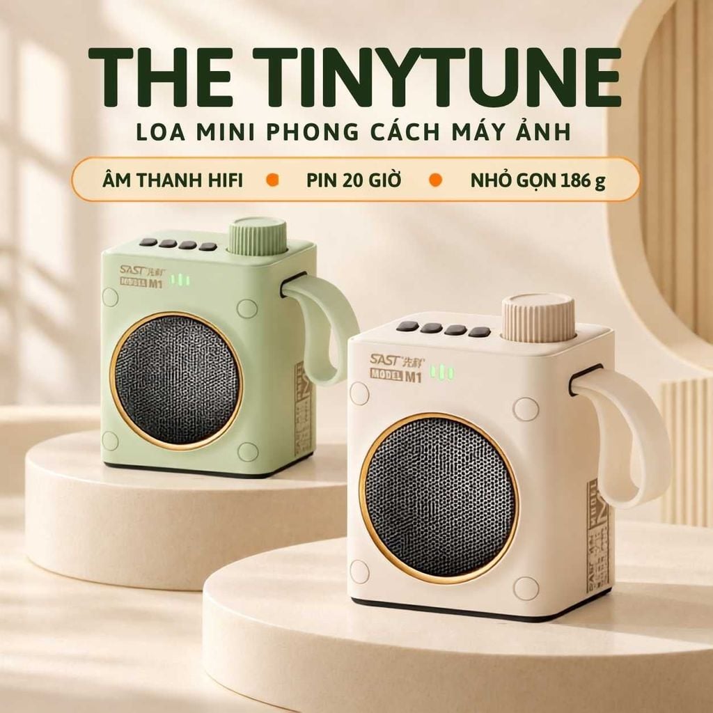 The TinyTune | Loa Bluetooth Mini Dễ Thương, Nhỏ Xinh Cá Tính, Tiện Lợi Mang Mọi Khoảnh Khắc