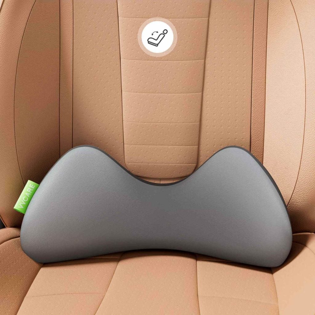 The ComfyFoap | Gối Tựa Lưng Xe Hơi Memory Foam Công Nghệ NASA, Công Thái Học Giảm Đau Mỏi, Lõi Đệm Mềm Mại Ổn Định