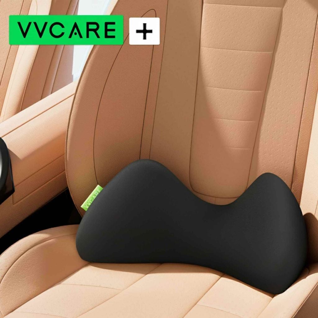 The ComfyFoap | Gối Tựa Lưng Xe Hơi Memory Foam Công Nghệ NASA, Công Thái Học Giảm Đau Mỏi, Lõi Đệm Mềm Mại Ổn Định