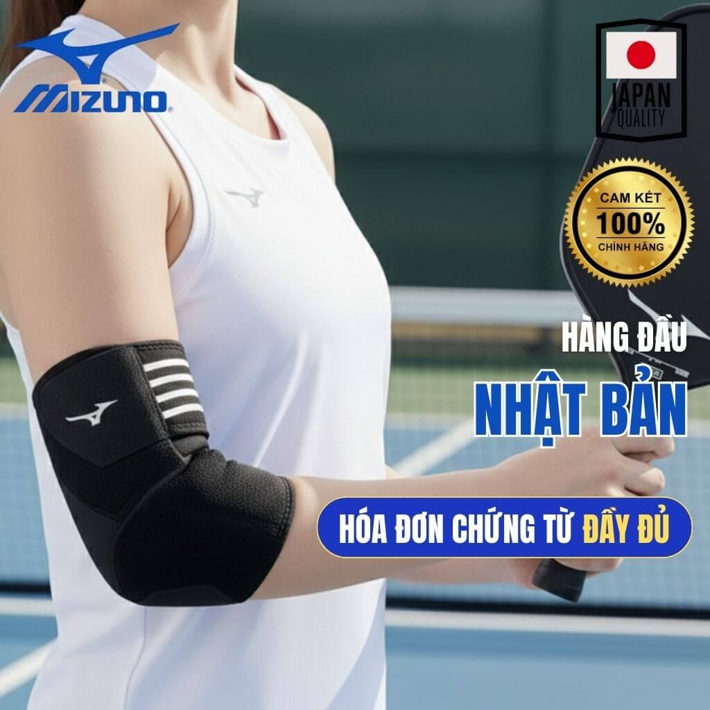 The SportSafe Mizuno - Đai Bó Khuỷu Tay Mizuno Thoáng Khí, Đàn Hồi & Chống Thấm