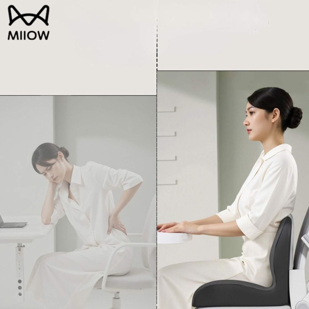The ComfySit | Đệm Ngồi Công Thái Học MIIOW Cao Cấp, Chuyên Gia Chứng Nhận, Khô Thoáng Bốn Mùa Giảm Áp Lực Toàn Diện