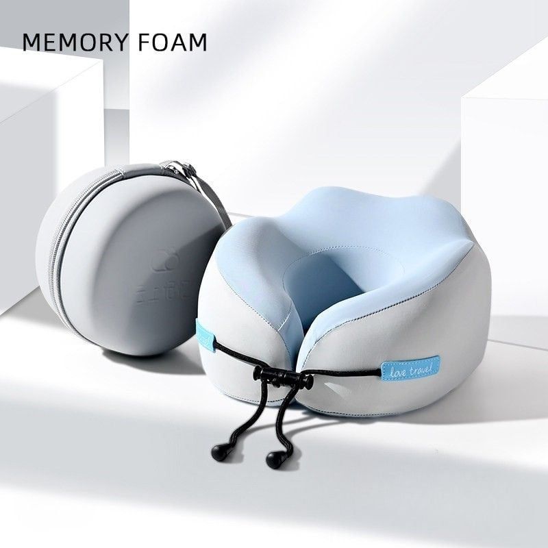 The AirForm | Gối tựa cổ Memory Foam cao cáp êm ái, ôm trọn vai gáy, siêu nhẹ, gọn, kèm túi đựng – tiện mang theo mọi hành trình.