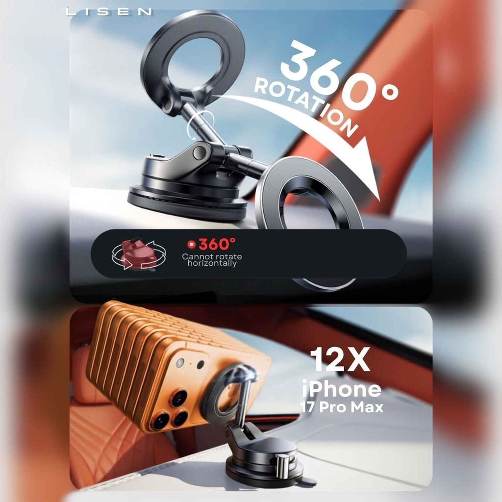 [XẢ KHO]The RING | Giá đỡ điện thoại chân không từ tính LISEN cao cấp: Amazon's #1 Best-Selling Car Phone Mount (2026)