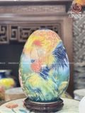  Quà Tặng Cao Cấp Trứng Phong Thủy Kê Gia Sum Vầy Cao 36, Đường kính bụng 26cm 