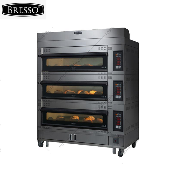 Lò nướng bánh 3 tầng 12 khay Bresso HBDO-4003-ZS1