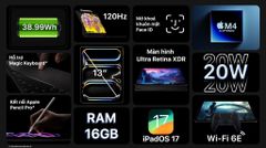 iPad Pro M4 13 inch Wifi 2TB Like New