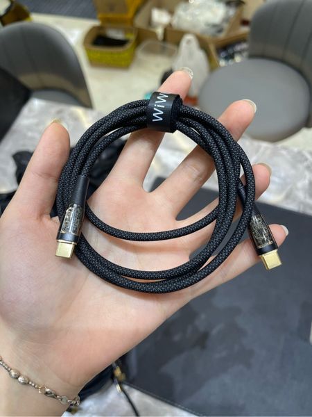 Cáp Sạc Nhanh WIWU Type-C to Type-C, bọc dù, 1m