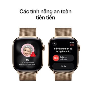 Apple Watch Series 11 LTE 46mm Viền Titan Dây Thép | Chính Hãng Apple Việt Nam