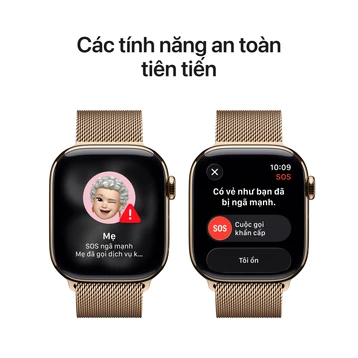 Apple Watch Series 10 LTE 42mm Viền Titan Dây Thép | Chính Hãng Apple Việt Nam