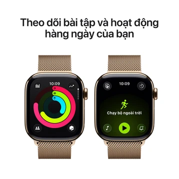 Apple Watch Series 10 LTE 46mm Viền Titan Dây Thép | Chính Hãng Apple Việt Nam