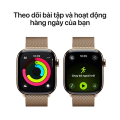 Apple Watch Series 10 LTE 46mm Viền Titan Dây Thép | Chính Hãng Apple Việt Nam