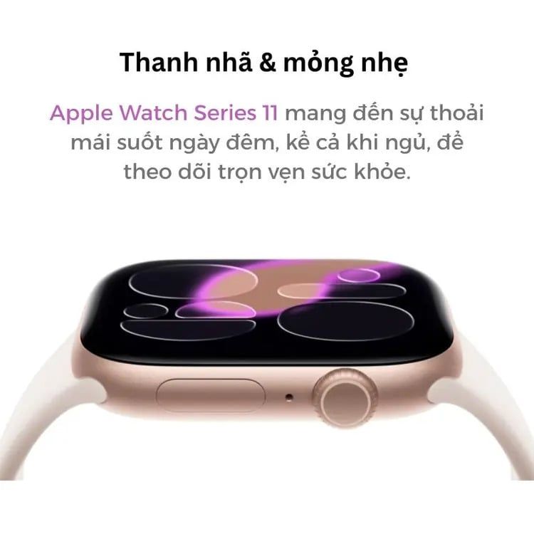 Apple Watch Series 11 LTE 42mm Viền Nhôm Dây Cao Su | Chính Hãng Apple Việt Nam
