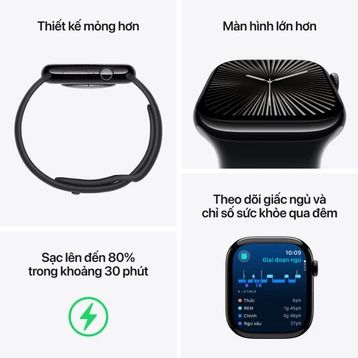 Apple Watch Series 10 LTE 42mm Viền Nhôm Dây Cao Su | Chính Hãng Apple Việt Nam