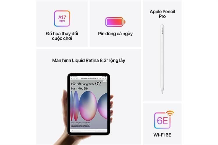 iPad Mini 7 2024 Wifi 128GB Like New