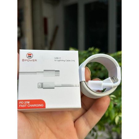 Cáp Sạc Nhanh BPOWER Type-C to C, bọc dù, dài 1m