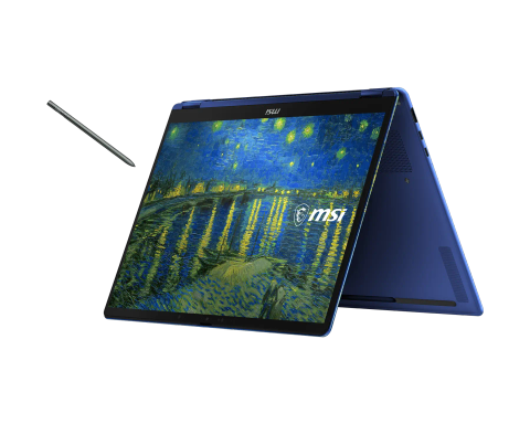 Laptop MSI Prestige 14 Flip AI+ Vincent Van Gogh Edition Starry Night Over the Rhône - 260VN (Ultra X9 378H | Intel Arc B390 | 32GB | 1TB | 14 inch FHD+ OLED)