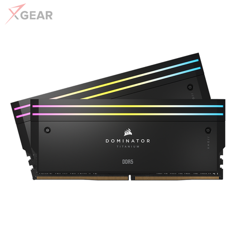 RAM Corsair Dominator Titanium Black 64GB (2x32GB) RGB 6000 DDR5 (CMP64GX5M2B6000C30)
