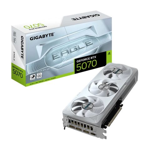 VGA Gigabyte GeForce RTX 5070 EAGLE OC ICE SFF 12G (GV-N5070EAGLEOC ICE-12GD)