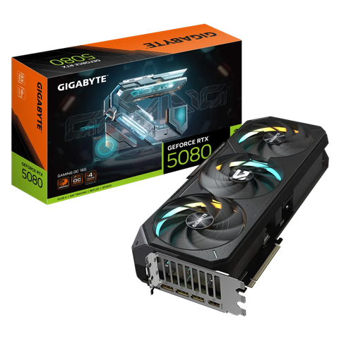 VGA Gigabyte GeForce RTX 5080 GAMING OC 16G (GV-N5080GAMING-OC-16GD)