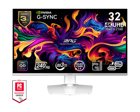 Màn hình gaming MSI MPG 321URXW QD-OLED (32 inch/UHD/OLED/240Hz/0.03ms)