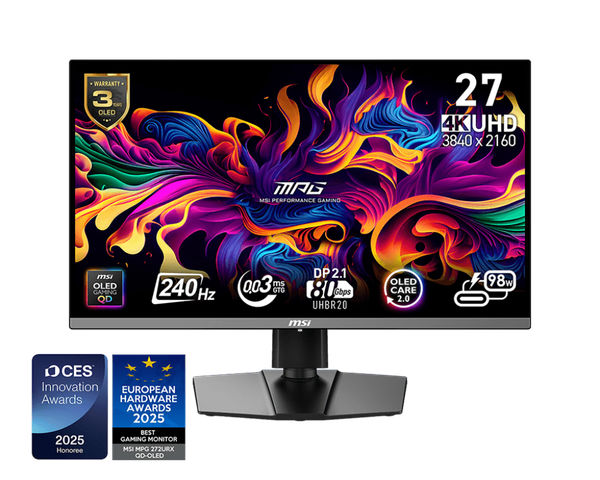 Màn hình gaming MSI MPG 272URX QD-OLED (27 inch (UHD/OLED/240Hz/0.03ms)
