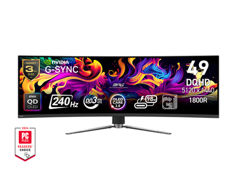 Màn hình cong MSI MPG 491CQPX QD-OLED (49 inch/WQHD/OLED/240Hz/0.03ms)