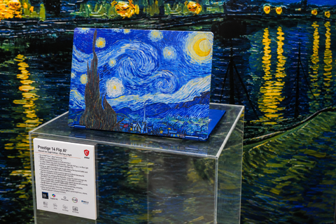 Laptop MSI Prestige 14 Flip AI+ Vincent Van Gogh Edition The Starry Night - 295VN